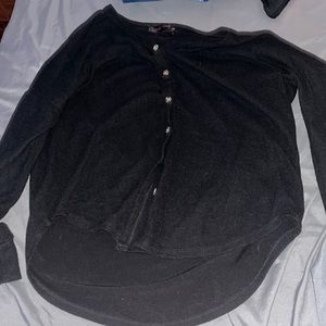black button sweater
